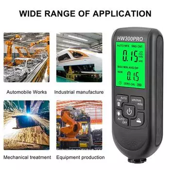 Измеритель толщины краски Измеритель толщины автомобильного покрытия Измеритель толщины краски в милях Проверьте оригинальное покрытие автомобиля Измеритель автомобильной краски белый