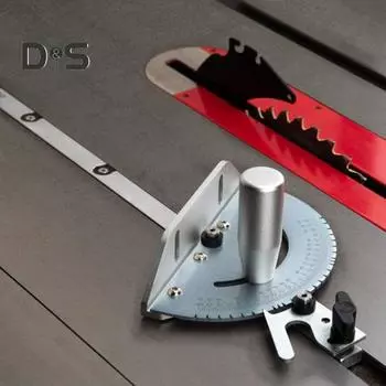 Измеритель угла резки для настольной пилы с 27 угловыми упорами. Прочная конструкция. Многоцелевой алюминиевый сплав. Универсальный прецизионный измеритель угла резки. Аксессуары. A