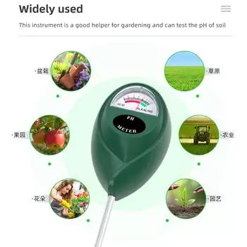 Измеритель уровня pH/влаги, индикатор щелочной кислоты, детектор почвы для домашнего садоводства, прибор для измерения уровня pH растений и цветов 3-10