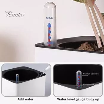 Измеритель уровня воды Простой в использовании индикатор гигрометра в масштабе растений Плавающий всепогодный измеритель влажности почвы для садов Комнатные горшечные растения Суккуленты 180ml