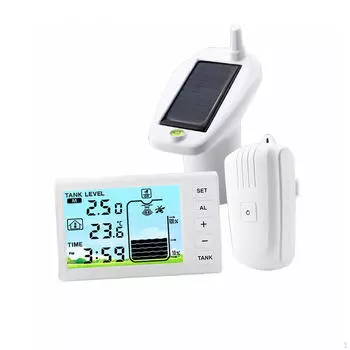 Измеритель уровня жидкости в резервуаре для воды, водонепроницаемый, с отображением времени, низкий уровень