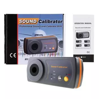 Измеритель уровня звука для микрофона размером 1/2 13,2 мм, калибровка децибел шума 114 дБ 94 дБ 104 дБ, профессиональный калибратор измерителя уровня шума 1