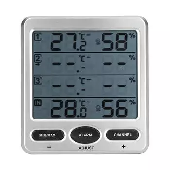 Измеритель влажности и температуры, ЖК-цифровой термометр-гигрометр с 3 дистанционными датчиками TSWS10