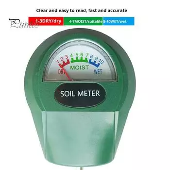Измеритель влажности почвы, высокая точность, батарея не требуется, компактный размер, портативный монитор для ухода за газонами и растениями, монитор влажности почвы зелёный
