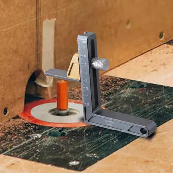 Измеритель высоты для деревообработки, глубиномер, алюминиевый сплав, черный, профессиональный, точный