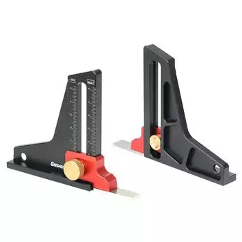 Измеритель высоты из алюминиевого сплава, двойные весы, домашний инструмент для измерения высоты DIY, деревообработки, глубина пилы разноцветный