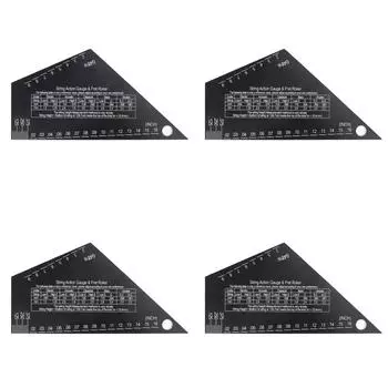 Измеритель высоты струн из нержавеющей стали, рокер ладов для бас-гитары, гриф, накладка