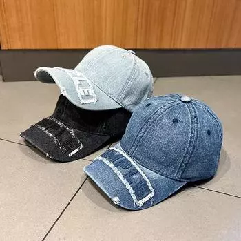 Изношенная старая ретро-ковбойская бейсбольная кепка для мужчин и женщин, универсальная, стираная, с фирменным логотипом Tide, кепка с козырьком для улицы Adjustable