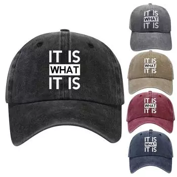 Изношенные, постиранные и свежие бейсболки, универсальные американские солнцезащитные кепки в стиле ретро One Size чёрный