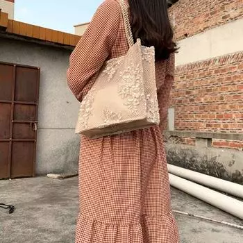 Износостойкая большая сумка. Изысканная, удобная, индивидуальная, повседневная. S шампанского