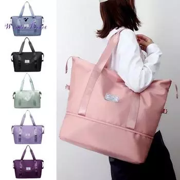 Износостойкая дорожная спортивная сумка, многослойное хранилище большой емкости синий