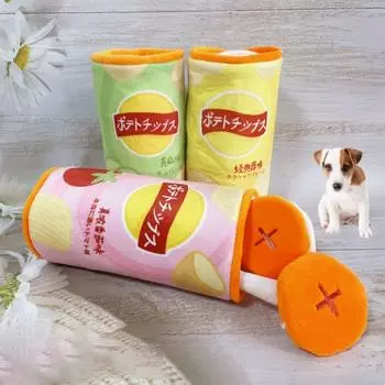 Износостойкая игрушка для собак с имитацией картофельных чипсов, плюшевая игрушка для домашних животных, медленная кормушка для собак, избавляет от скуки