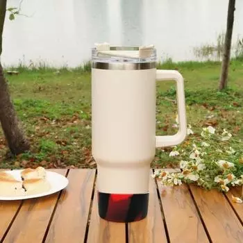 Износостойкая крышка для бутылки с рукавом для чашки, противоскользящая защитная крышка для стакана, универсальная силиконовая защита для чашки для дома красный черный