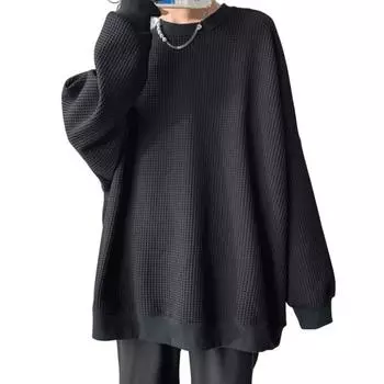 Износостойкая мужская толстовка, свободные легкие осенне-весенние мужские мешковатые пуловеры, топы M серый