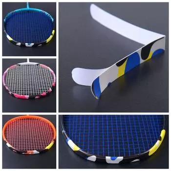 Износостойкая наклейка на ракетку для бадминтона, утолщенная защитная лента для головки ракетки, спортивная оранжевый