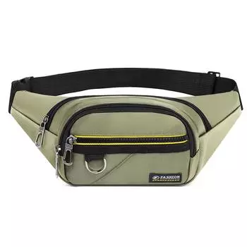 Износостойкая поясная сумка мужская походная нагрудная сумка спортивная альпинистская сумка через плечо сумка для мобильного телефона армия зеленый