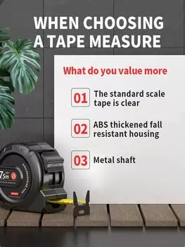Износостойкая стальная рулетка, измерительные инструменты, антикоррозийная выдвижная линейка, деревообрабатывающая линейка, измерительные инструменты CHINA