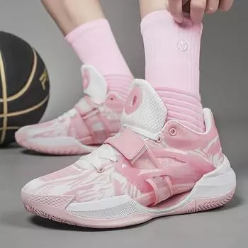 Износостойкая светящаяся версия Water Flower 5 Баскетбольные кроссовки Практичная обувь Резиновая подошва Амортизирующие кроссовки 36