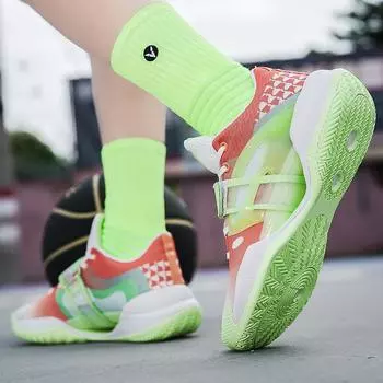 Износостойкая светящаяся версия Water Flower 5 Баскетбольные кроссовки Практичная обувь Резиновая подошва Амортизирующие кроссовки 36