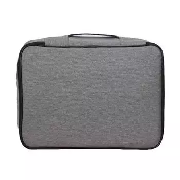 Износостойкая ткань Оксфорд, полезная многоразовая повседневная коробка для хранения документов, сумка для документов серый