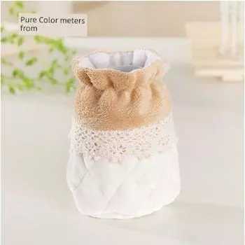 Износостойкая ткань, ремесленный табурет, бесшумные утолщенные накладки для ножек стола и стула Beige White