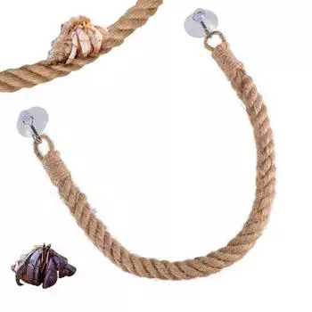 Износостойкая веревка для птиц, гибкая веревка для попугаев, качели для рептилий S