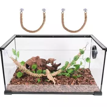 Износостойкая веревка для скалолазания в виде рака-отшельника, устойчивая к укусам, качели для ящерицы-краба-отшельника S