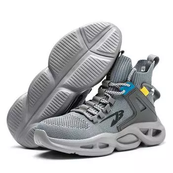 Износостойкая защитная обувь большого размера для мужчин. Дышащая защитная обувь. Рабочая защитная обувь с защитой от ударов и пирсинга. 37