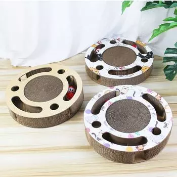 Износостойкие игрушки для кошек, круглая палка для кошек, вращающийся мяч, доска для игры с мячом, товары для животных Style 2