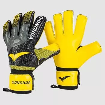 Износостойкие вратарские перчатки Защита пальцев Футбольные вратарские перчатки Тренировки по футболу size 6 чёрный/красный