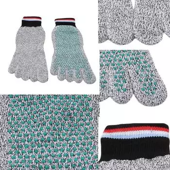 Износостойкие высокопрочные серые носки для бега Носки для йоги на открытом воздухе с защитой от проколов Пляжные носки One Size