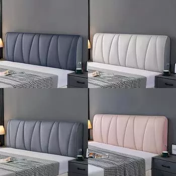 Износостойкий чехол для изголовья кровати, утолщенный эластичный всеобъемлющий технологический тканевый чехол для изголовья кровати, пылезащитный защитный чехол для спинки кровати W120 x H65cm