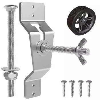 Износостойкий держатель для запасного колеса, универсальный кронштейн для крепления шин, стойка для запасного колеса для прицепа чёрный