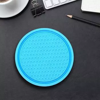 Износостойкий коврик для автомобильной чашки. Широко используется декоративный противоскользящий коврик из ПВХ для автомобильного держателя чашки. чёрный