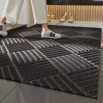 Износостойкий коврик для входной двери, устойчивый к грязи, не требующий мытья, нескользящий коврик для ног, который можно резать 45x75cm