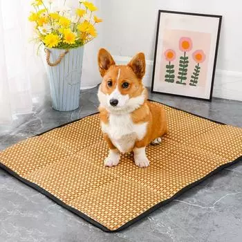 Износостойкий летний коврик для кошки, прямоугольный охлаждающий коврик для домашних животных, летний коврик для сна для кошек M-three layers