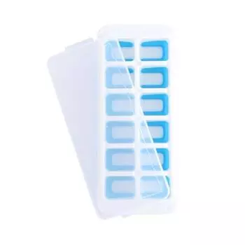 Износостойкий лоток для льда, штабелируемая удобная форма для коктейля, виски и вина синий