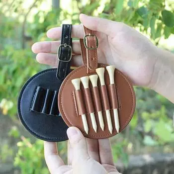 Износостойкий регулируемый держатель для футболки для гольфа с длительным сроком службы, подарок для игроков в гольф, мужская сумка для футболки для гольфа, подарок для гольфа коричневый