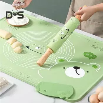 Износостойкий роликовый штифт, простое управление, безопасная силиконовая палочка для замешивания пельменей жёлтый