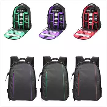 Износостойкий рюкзак для видеосъемки цифровой зеркальной камеры на открытом воздухе, водостойкий, многофункциональный зелёный