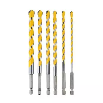 Износостойкое сверло, цельное, с шестигранным хвостовиком 1/4 дюйма