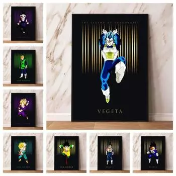 Изображение персонажа аниме Семь персонажей Dragon Ball Современная гостиная Подарок на день рождения Висит высокое разрешение 21cm30cm NoFrame