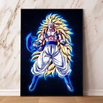 Изображение персонажа аниме Сунь Укун, украшение из мультфильма, постер, игрушка, современный подарок для гостиной, настенный художник 21cm30cm NoFrame