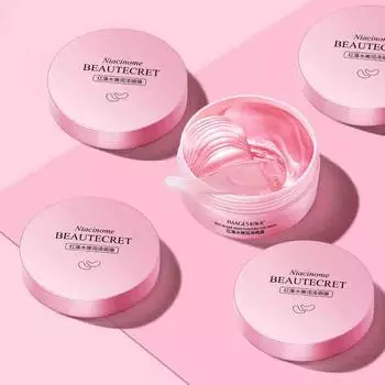 Изображения, 60 шт., коллагеновая гель-маска для глаз с красными водорослями, увлажняющая маска для глаз, уход за глазами для сна, удаление морщин 60pcs