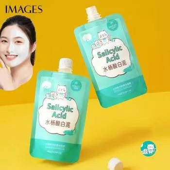 Изображения красоты Очищающая омолаживающая маска с салициловой кислотой Увлажняющая очищающая маска для ухода за кожей Размазывающая маска из белой глины 150g