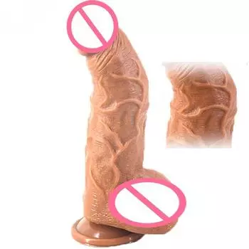 Изогнутая головка реалистичного дилдо для женщин - силиконовый стимулятор точки G, секс-игрушка для взрослых для чувственного массажа и мастурбации