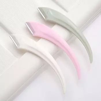 Изогнутая луна в форме изогнутого триммера для бровей бритва для волос на лице изогнутая бритва для бровей бритва для девочек зелёный