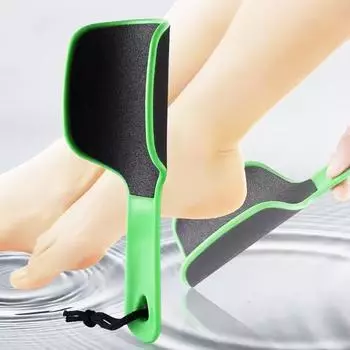 Изогнутая пилка для ног, средство для удаления омертвевших клеток кожи, скраб для ног, двухсторонняя шлифовальная пилка для ног Y3P4 blue-1pcs