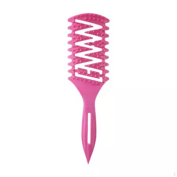 Изогнутая щетка для распутывания и укладки волос густая фиолетовый