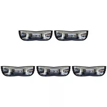 Изогнутое зеркало слепой зоны, овальное стекло HD, широкоугольное зеркало для автомобиля, грузовика, внедорожника